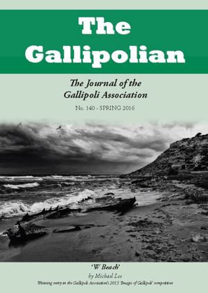 THE WINTER 2016 ISSUE OF ‘THE GALLIPOLIAN’