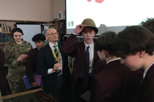 Lest we forget: Tom Iredale and Mike Crane bring Gallipoli’s stories to life for St. Mary’s College students